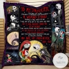 To My Daughter Closed My Eyes For But Moment The Nightmare Before Chirstmas Quilt Blanket