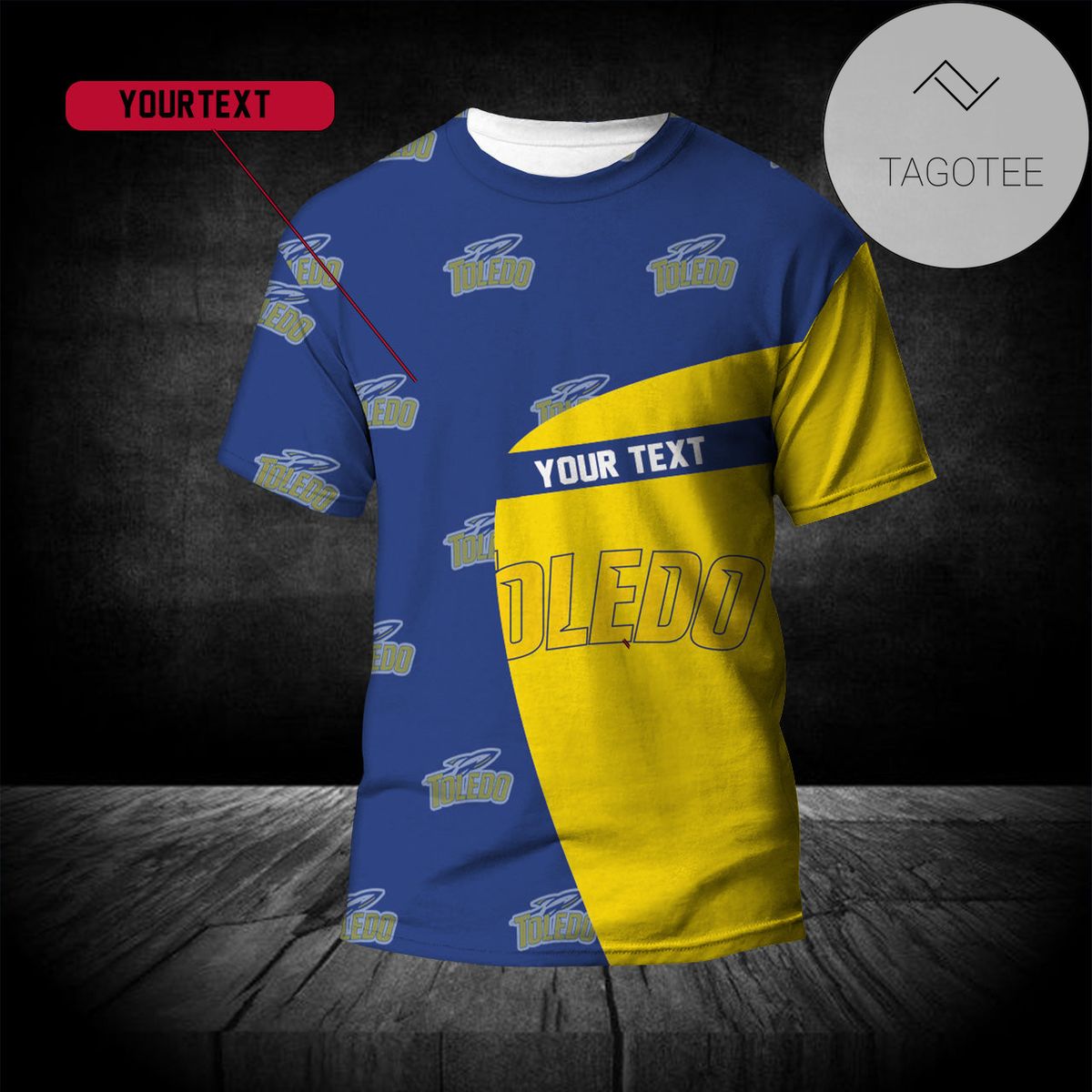 Toledo Rockets Personalized 3D All Over Print T-shirt - NCAA