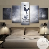 Tottenham Hotspur Fc Soccer Sport Five Panel Canvas 5 Piece Wall Art Set