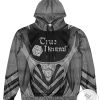 True Neutral Black DnD Dungeons And Dragons 3d Hoodie