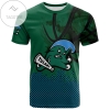Tulane Green Wave All Over Print T-shirt Men's Basketball Net Grunge Pattern- NCAA