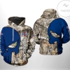 Tulsa Golden Hurricane NCAA Camo Veteran Hunting 3D Printed Hoodie Zipper Hooded Jacket