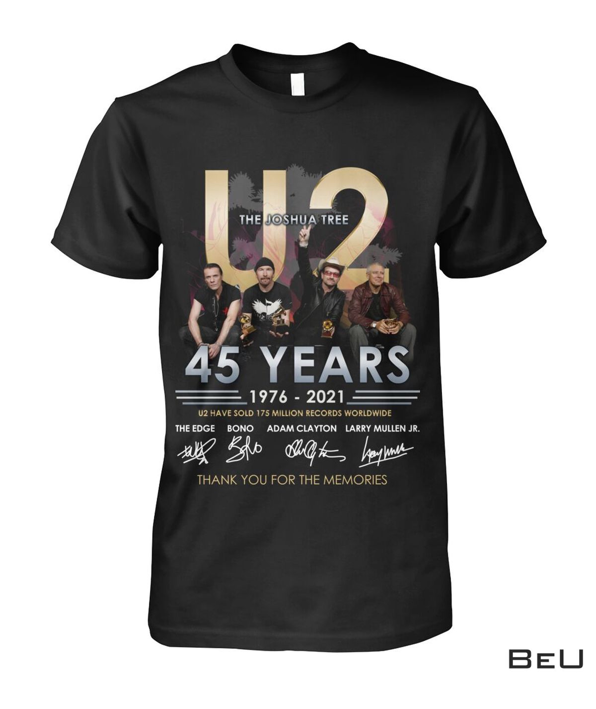 U2 The Joshua Tree 45th Years Anniversary Shirt