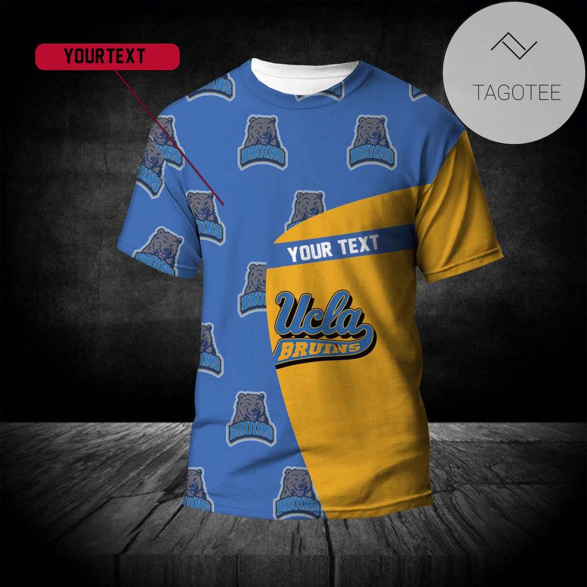 UCLA Bruins Personalized 3D All Over Print T-shirt - NCAA