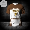 Valparaiso Beacons All Over Print T-shirt Curve Style Sport- NCAA