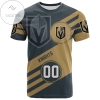 Vegas Golden Knights All Over Print T-shirt Sport Style Logo  - NHL