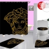 Versace Type 7 Shower Curtain Waterproof Luxury Bathroom Mat Set