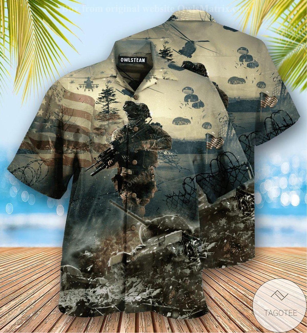 Veteran Brave Steps Hawaiian Shirt