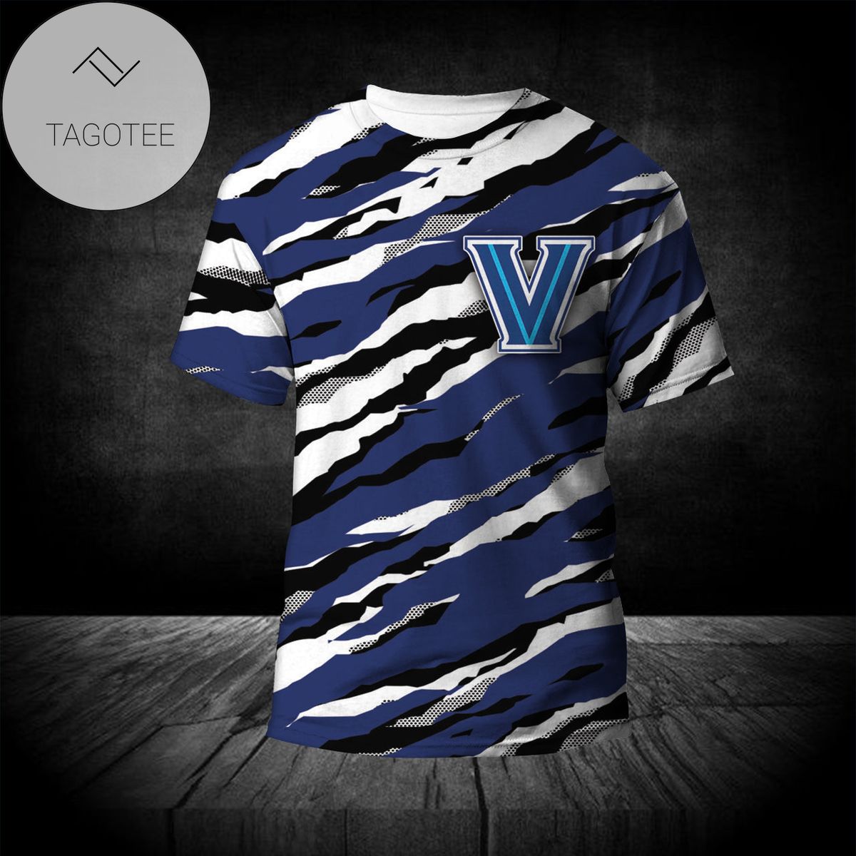 Villanova Wildcats All Over Print T-shirt Sport Style Keep Go On - NCAA