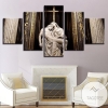 Virgin Mary And Jesus Religion Five Panel Canvas 5 Piece Wall Art Set
