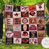 Virginia Tech Hokies b Fan Made Quilt Blanket