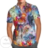 Watercolor Villains For men And Women Graphic Print Short Sleeve Hawaiian Casual Shirt