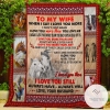 When Say Love You Horse Quilt Blanket