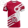 Wisconsin Badgers All Over Print T-shirt Sport Style Logo  - NCAA