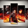 Witcher Iii Wild Hunter Gaming Five Panel Canvas 5 Piece Wall Art Set