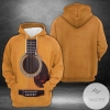 Wooden Guitar 3D Printed Hoodie Zipper Hooded Jacket