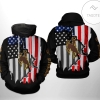 Wyoming Cowboys NCAA US Flag 3D Printed Hoodie Zipper Hooded Jacket