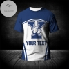 Yale Bulldogs All Over Print T-shirt Curve Style Sport- NCAA