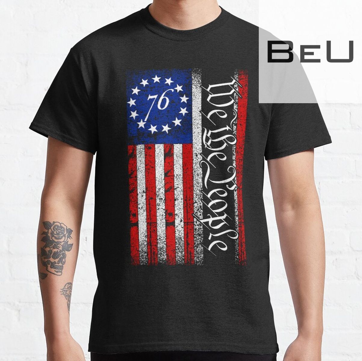 1776 We The People American Flag T-shirt