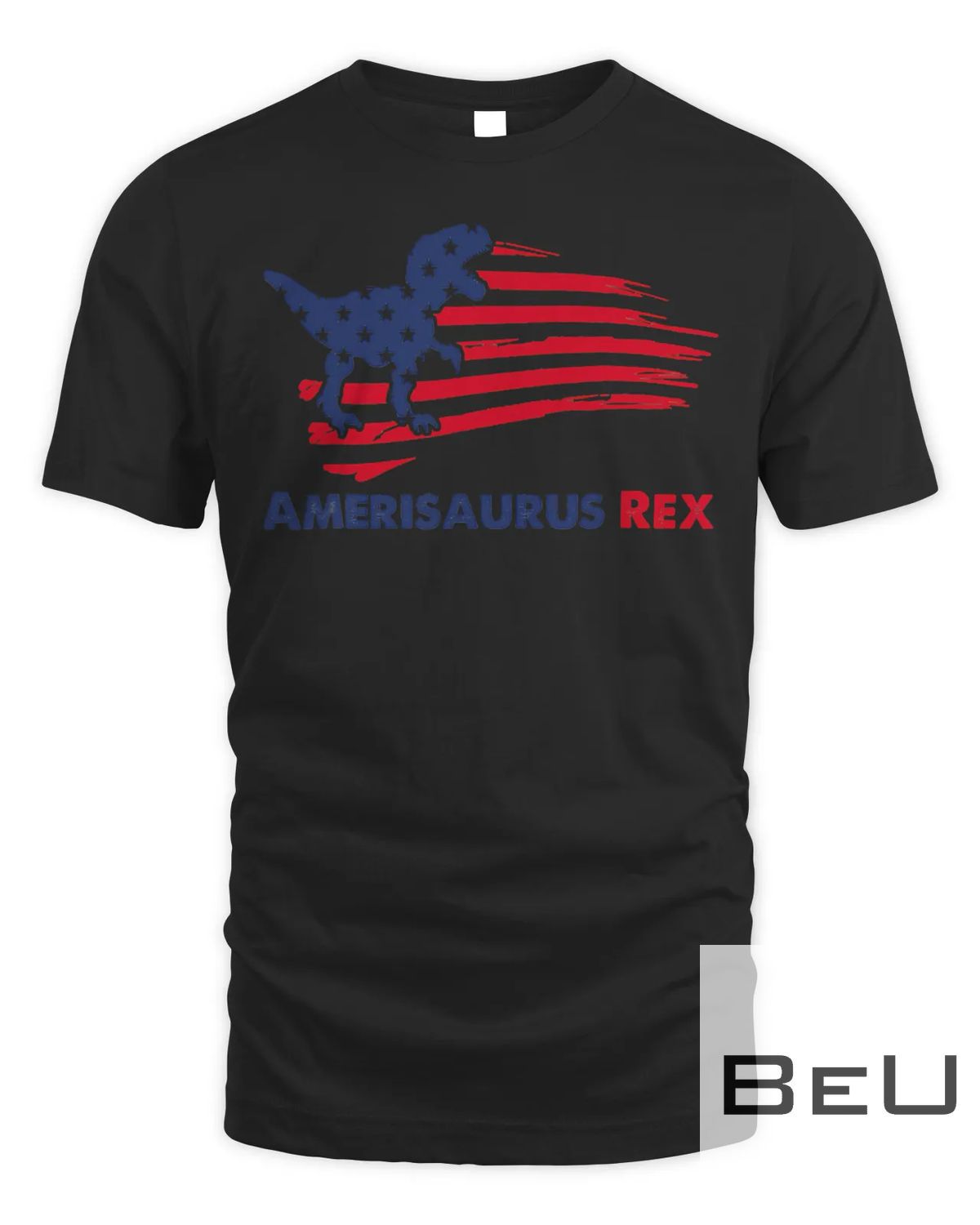 4th Of July T-rex Dinosaur Amerisaurus T Rex American Flag T-shirt