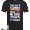 A Proud American Redneck Support Guns Troops Flag T-shirt