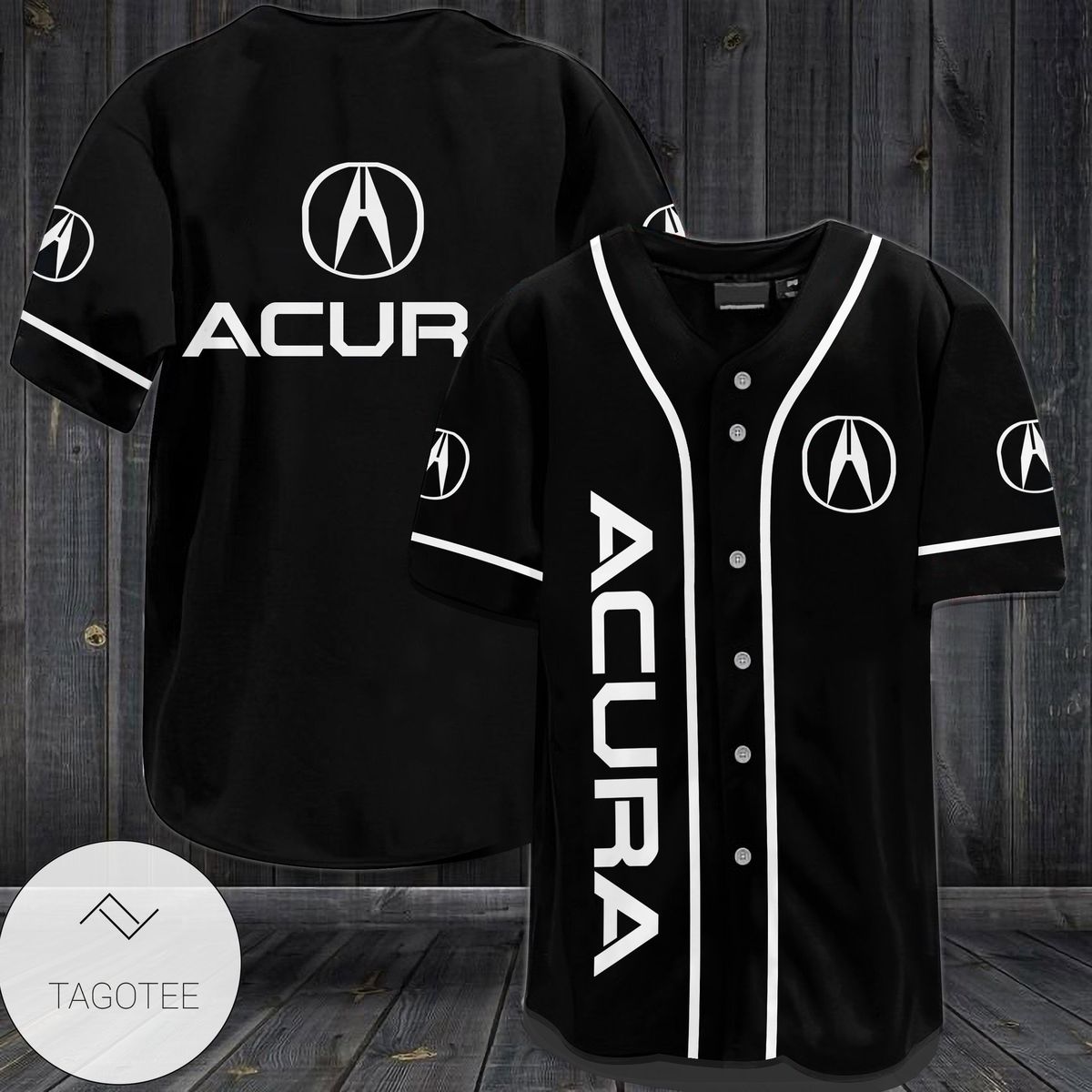 Acura Black Baseball Jersey