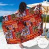 African Print Pattern Sarong Womens Swimsuit Hawaiian Pareo Beach Wrap
