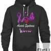 Aicardi Syndrome Warrior Purple Ribbon Butterfly Aicardi Syndrome Support Aicardi Syndrome Awareness T-shirt