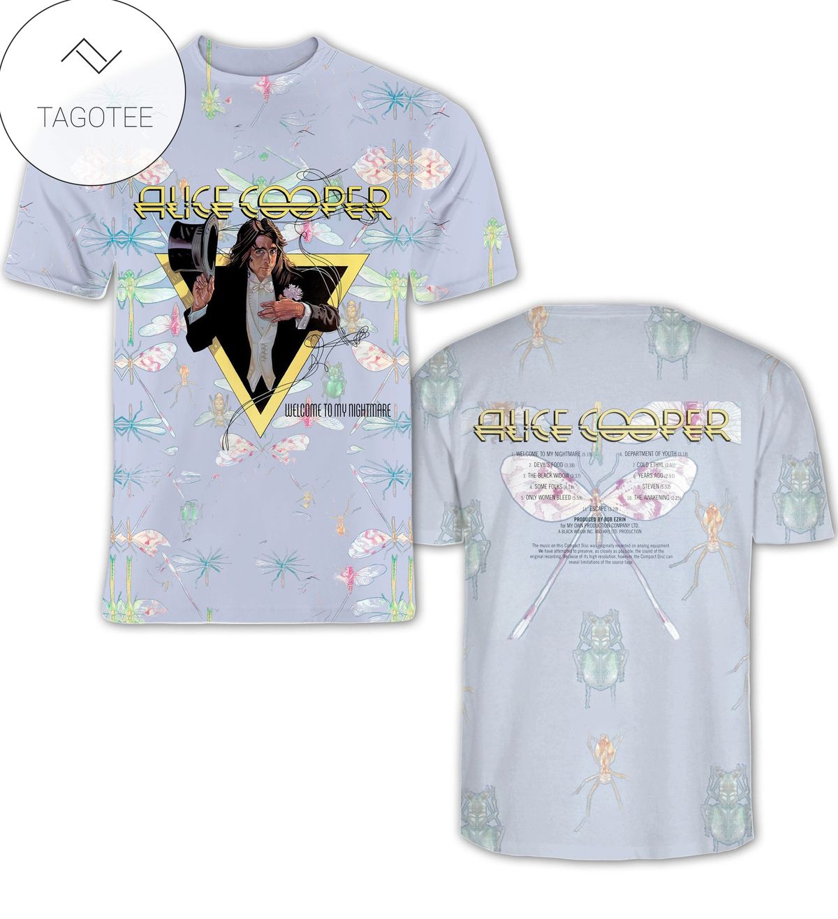 Alice Cooper Welcome To My Nightmare Album Cover Shirt