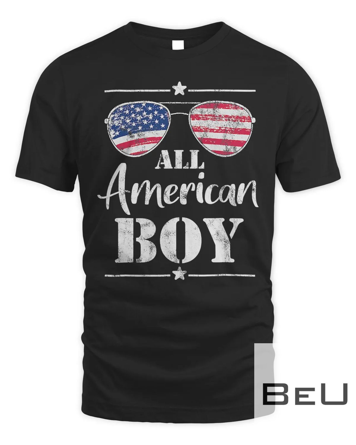 All American Boy 4th Of July Sunglasses Boys Kids Patriotic T-shirt