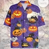 Amazing Halloween Pumpkin Spider Hawaiian Aloha Shirts