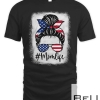 American Flag Mom Life Bleached Mother's 4th Of July Funny T-shirt
