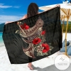 American Samoa Custom Personalised Sarong Polynesian Tribal Vintage Style Hawaiian Pareo Beach Wrap