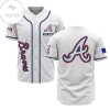 Atlanta Braves White Mlb Jersey - Premium Jersey Shirt - Custom Name Jersey - Mlb Jersey