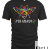 Autism Bee 4th Grade Teacher Autism Awareness 100 Days T-shirt