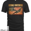 B-17 Flying Fortress American Flag Patriot T-shirt