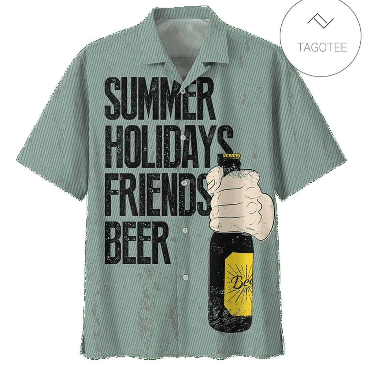 Beer Hawaiian Shirt Summer Holidays Friends Beer Aloha Shirt