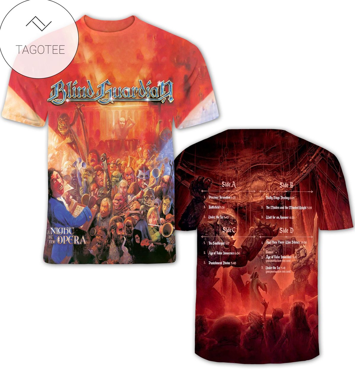 Blind Guardian A Night At The Opera Album Cover Shirt
