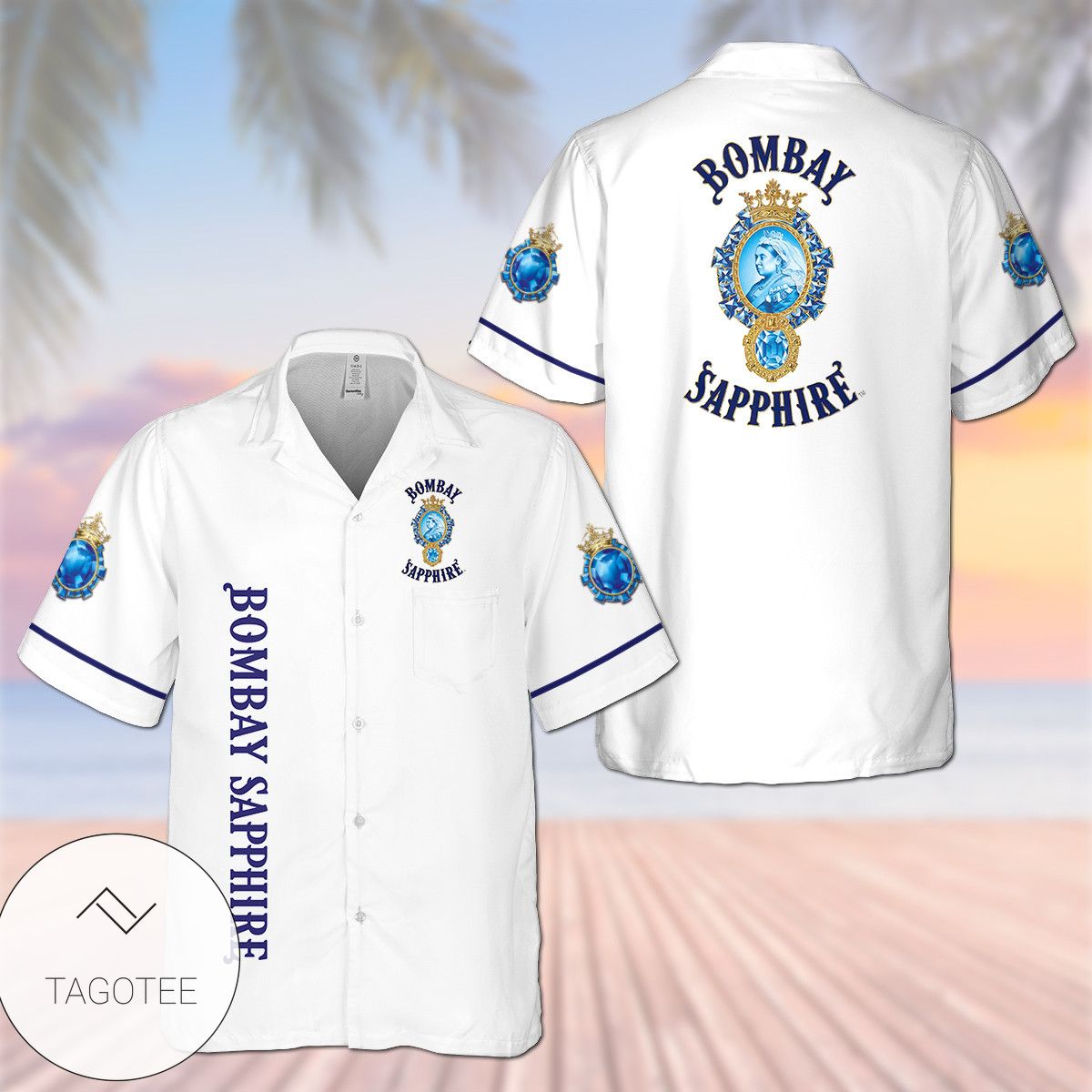 Bombay Sapphire Hawaiian Shirt
