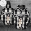 Border Collie Black And White Hoodie
