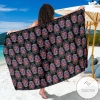 Buddha Head Colorful Print Sarong Womens Swimsuit Hawaiian Pareo Beach Wrap
