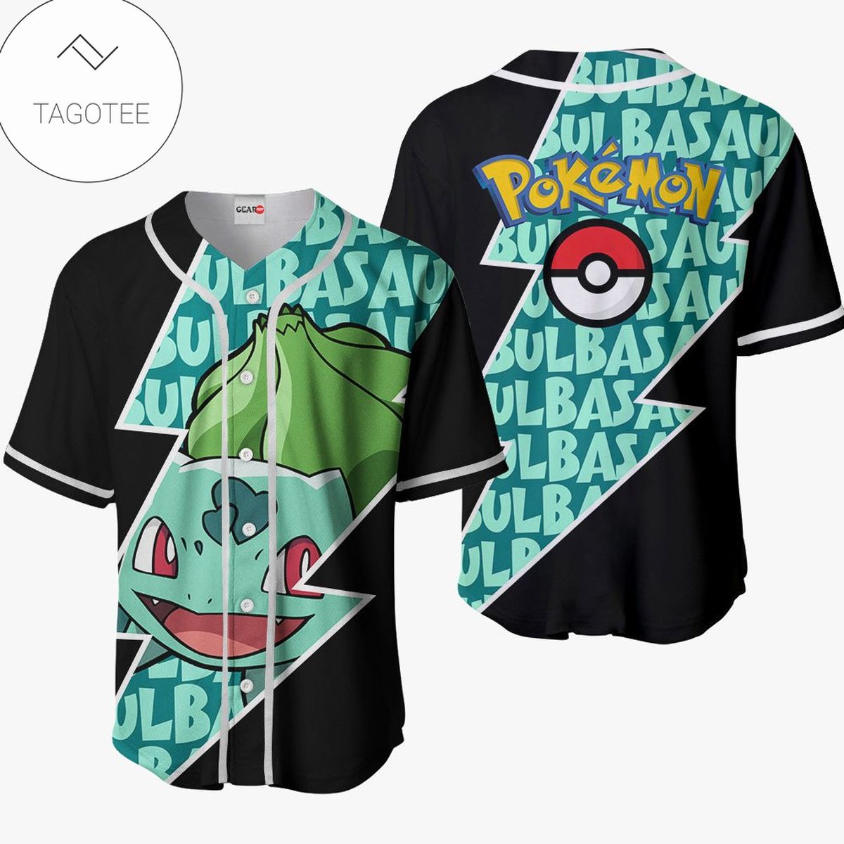 Bulbasaur Jersey Shirt Custom Pokemon Anime Merch Clothes For Otaku