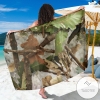 Camo Realistic Tree Forest Print Sarong Womens Swimsuit Hawaiian Pareo Beach Wrap