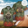 Camping Sheriff Bear Drink Beer Hawaiian Shirt