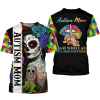 Catrina Mexican Skull Tattoo Autism Mom Am Who I Am Your Approval Isn't Needed Shirt