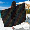Chakra Colorful Symbol Pattern Sarong Womens Swimsuit Hawaiian Pareo Beach Wrap