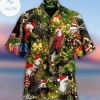 Christmas Eagle Bling Bling Light Green Hawaiian Shirt