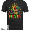 Cinco De Mayo Mexican Guitar Cactus Let's Fiesta T-shirt