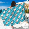 Cow Cute Print Pattern Sarong Womens Swimsuit Hawaiian Pareo Beach Wrap