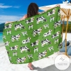 Cow Happy Print Pattern Sarong Womens Swimsuit Hawaiian Pareo Beach Wrap